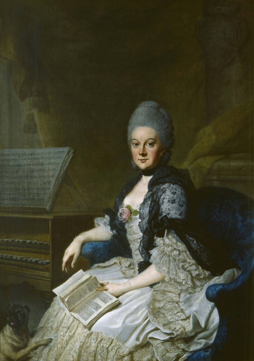 Vévodkyně Anna Amalia Brunswick-Wolfenbüttel 1739-1807 od Johann Georg Ziesenis the Younger