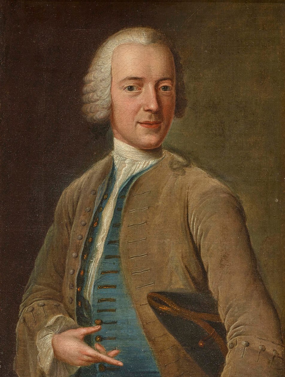 Autoportrét, cca 1744. od Johann Georg Ziesenis the Younger