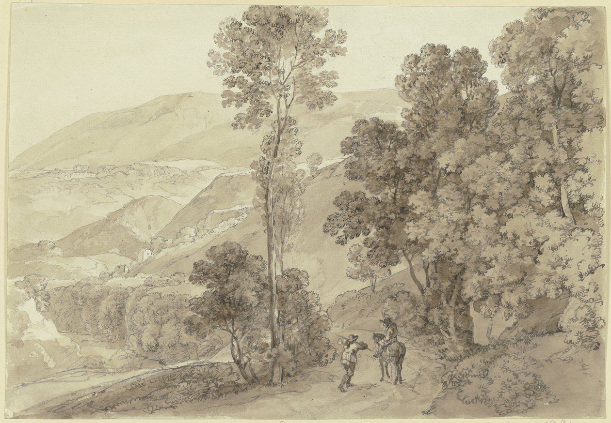 Krajina u Subiaca od Johann Georg von Dillis