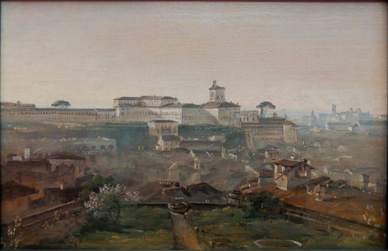 Pohled z vily Malta na Kvirinál od Johann Georg von Dillis