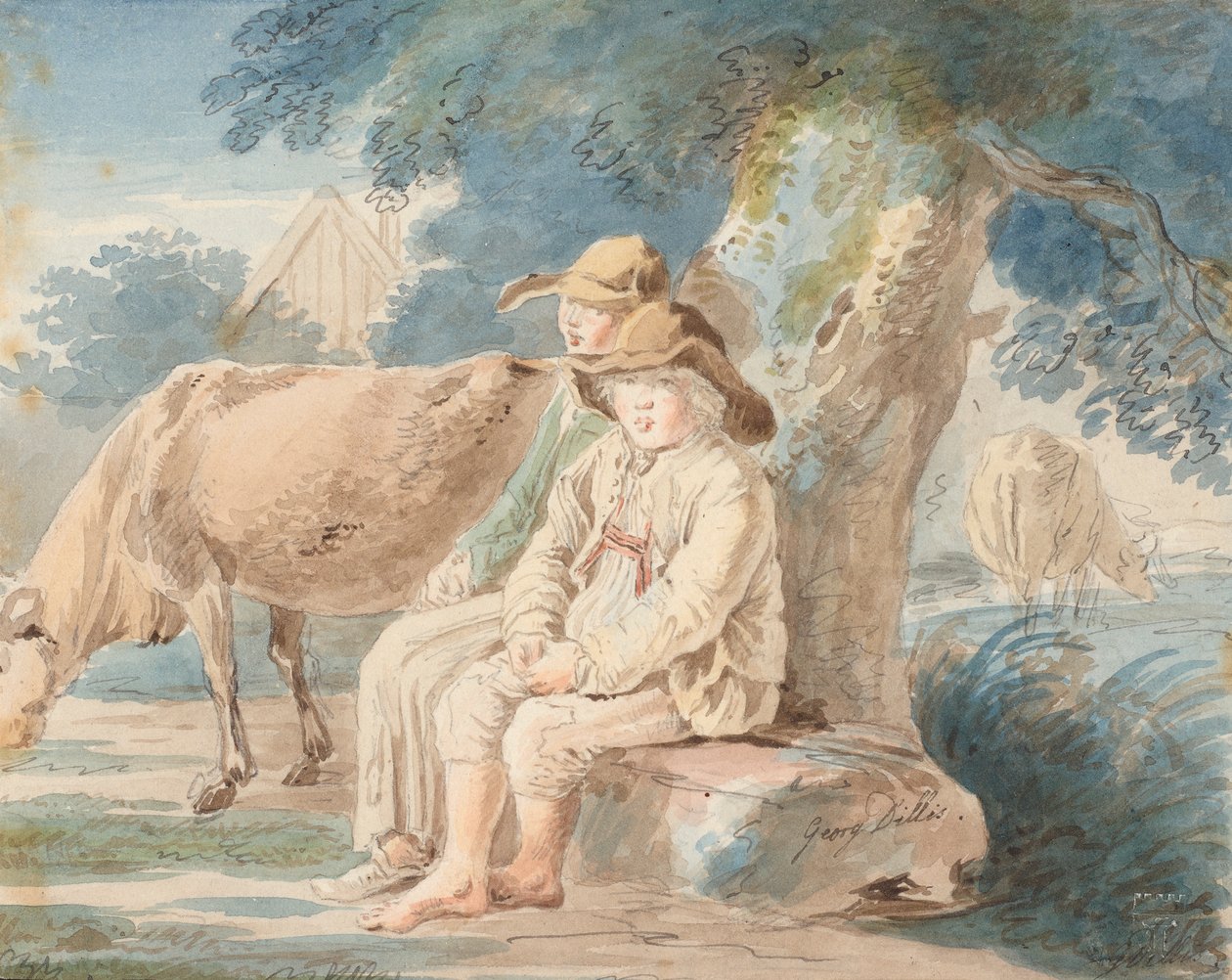Chlapci pod stromem od Johann Georg von Dillis
