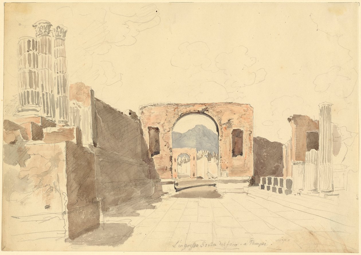 Pompeje od Johann Georg von Dillis