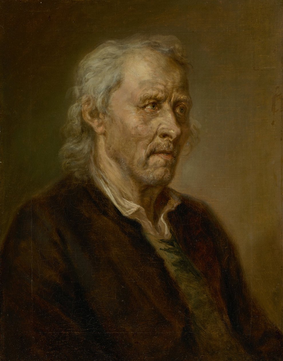 Portrét starého muže s bílými vlasy od Johann Georg von Edlinger