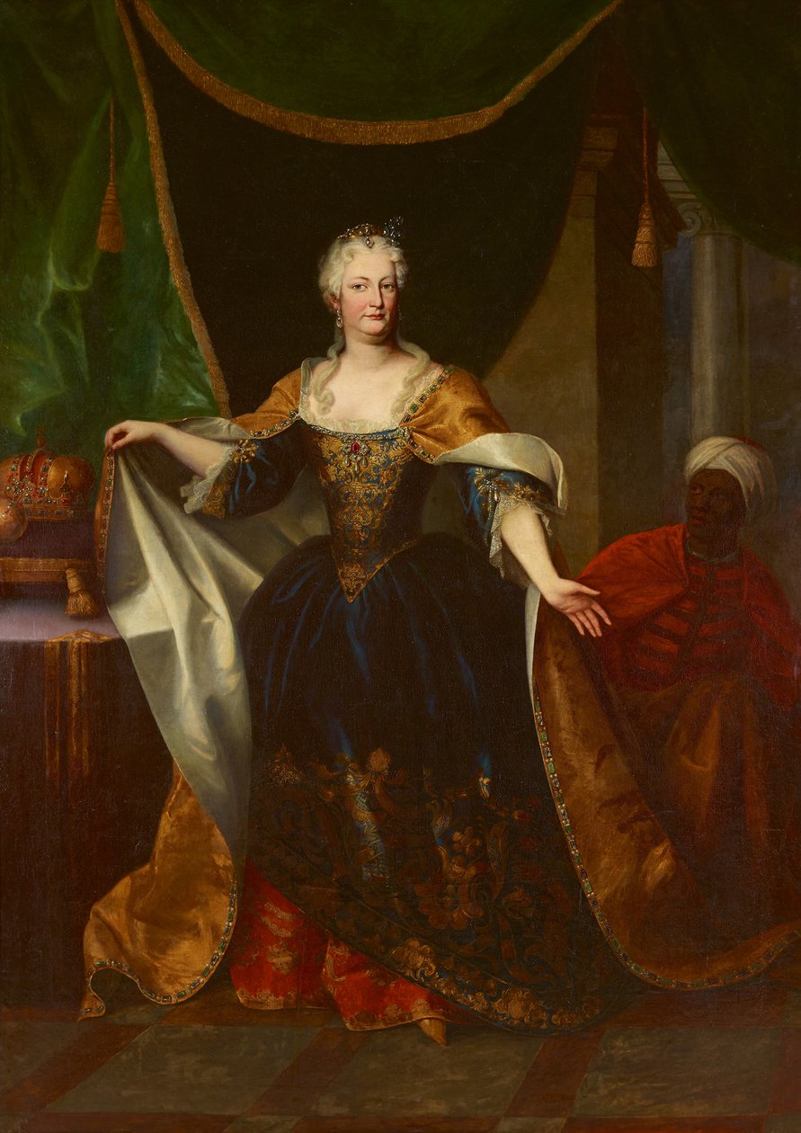 Elisabeth Christine of Brunswick-Wolfenbüttel 1691-1750, kolem roku 1730. od Johann Gottfried Auerbach