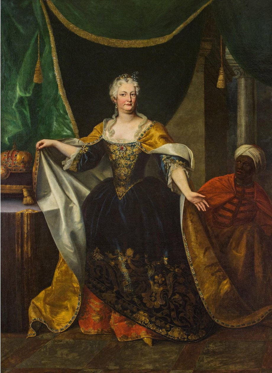 Portrét Alžběty Kristiny Brunšvicko-Wolfenbüttelské (1691-1750), manželky Karla VI., císaře Svaté říše římské (1685-1740) od Johann Gottfried Auerbach