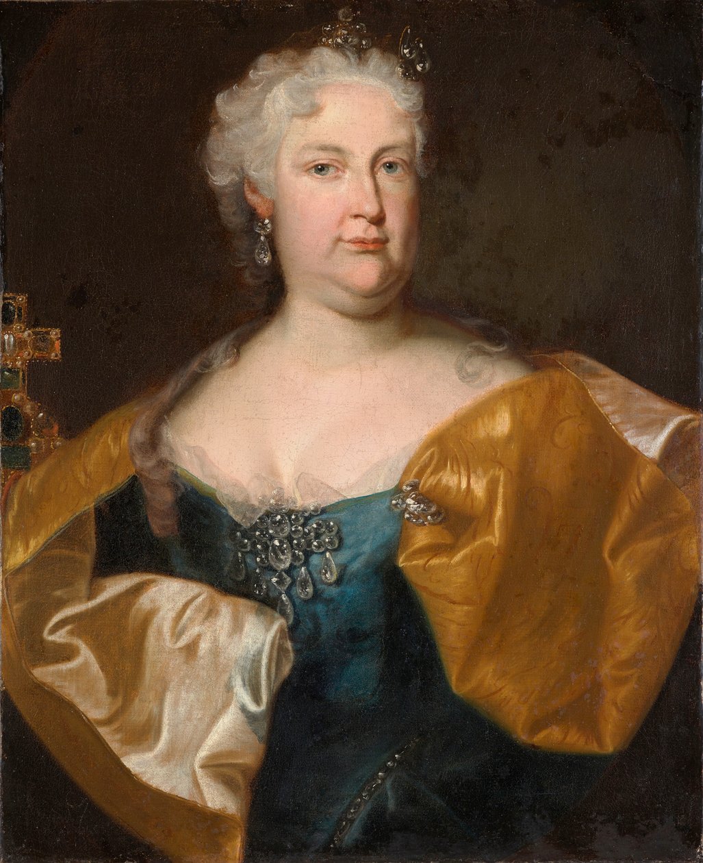 Portrét císařovny Alžběty Kristiny Brunšvické. od Johann Gottfried Auerbach