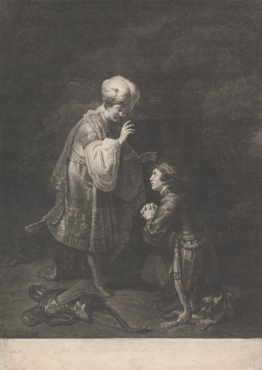Absolonovo podřízení se svému Otci, králi Davidovi od Johann Gottfried Haid