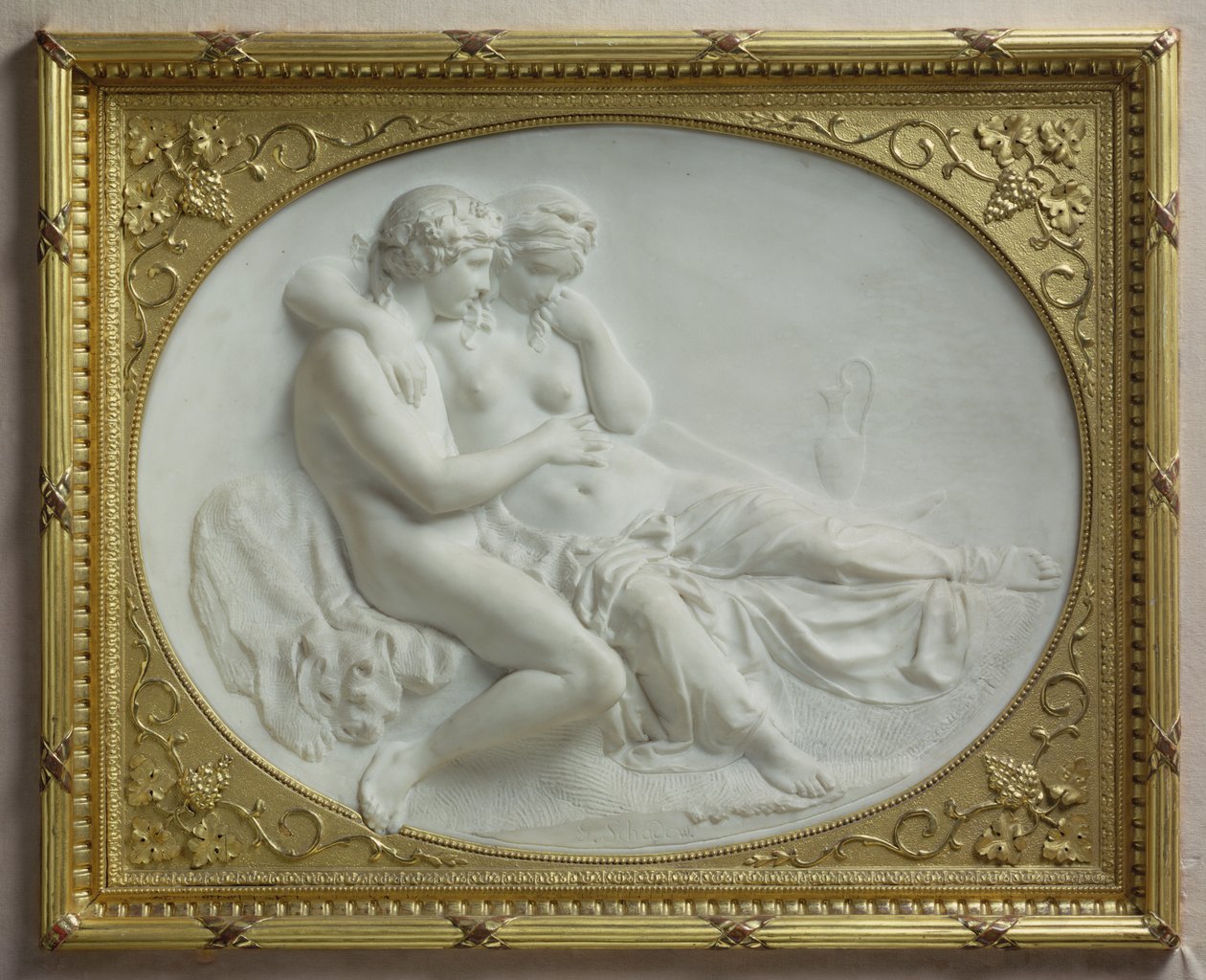 Bacchus uklidňuje Ariadnu, 1793 (mramor) od Johann Gottfried Schadow