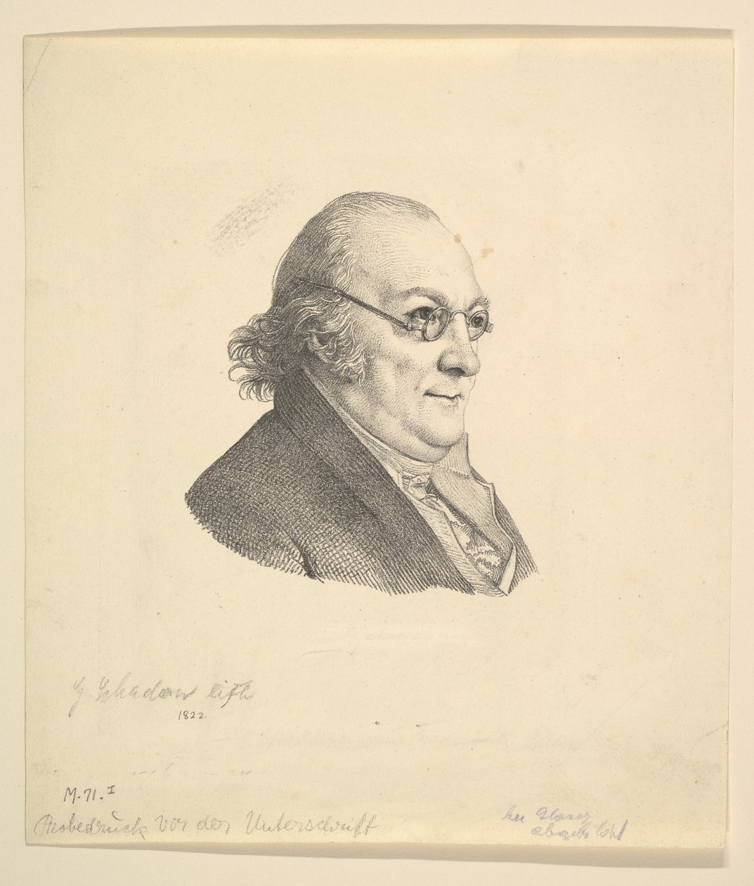 Portrét Siegmunda Wilhelma Wohlbrucka 1762-1834.n.d. od Johann Gottfried Schadow