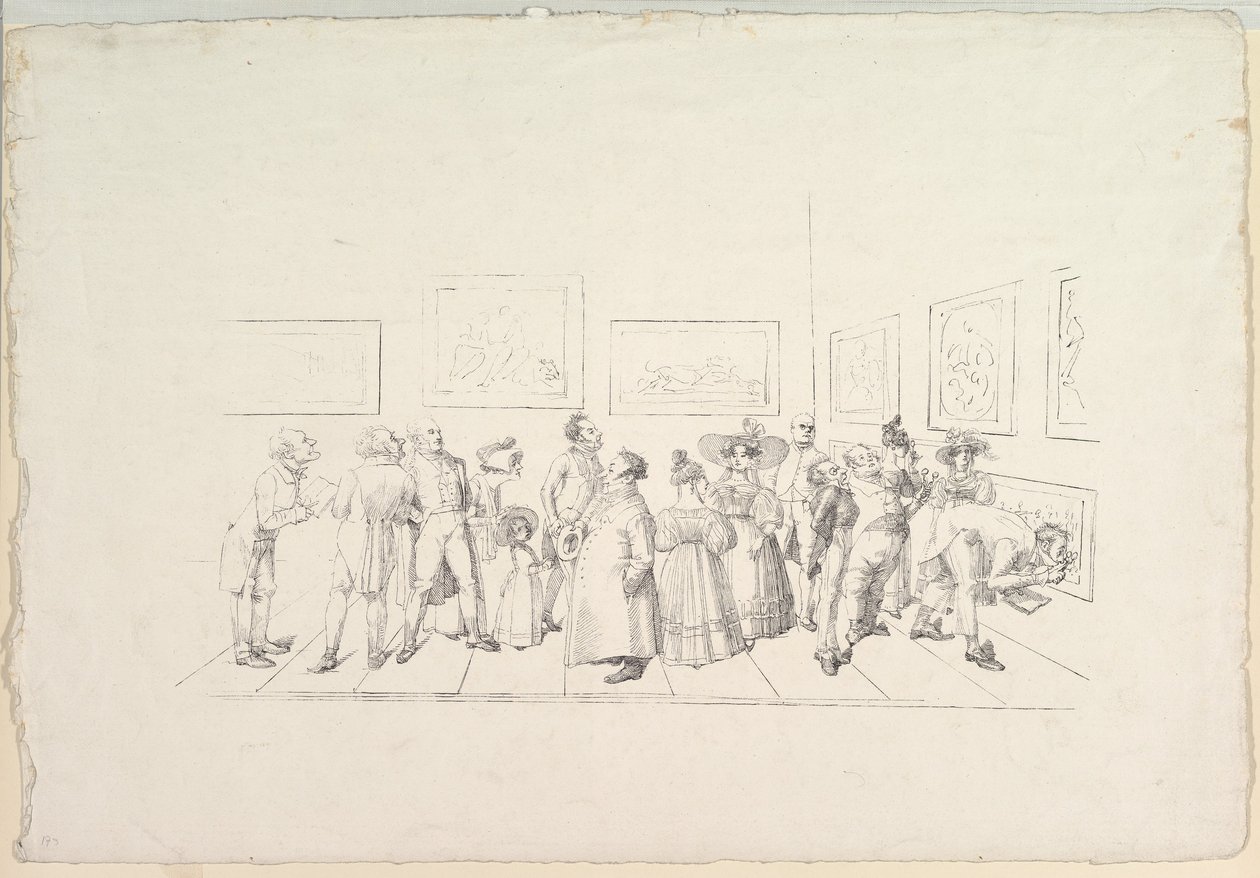 Veřejnost na výstavě, 1831. od Johann Gottfried Schadow
