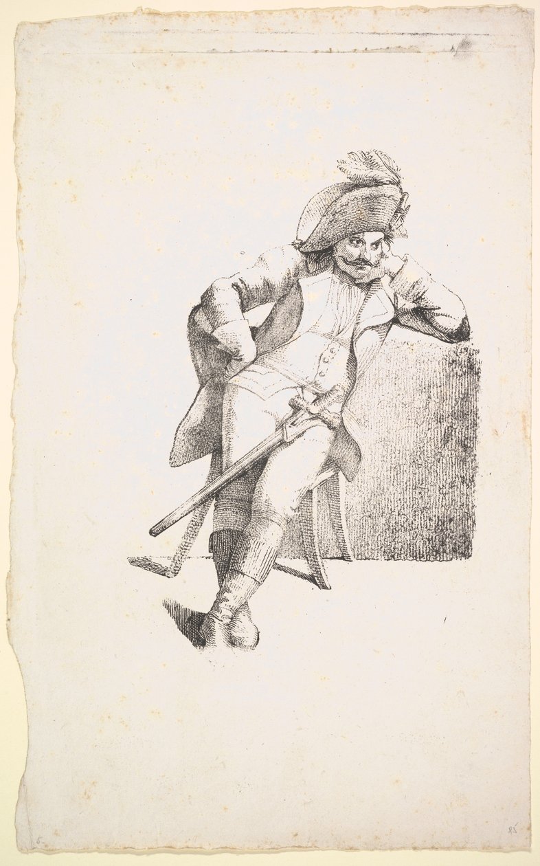 Přemýšlivý kapitán, 1822. od Johann Gottfried Schadow