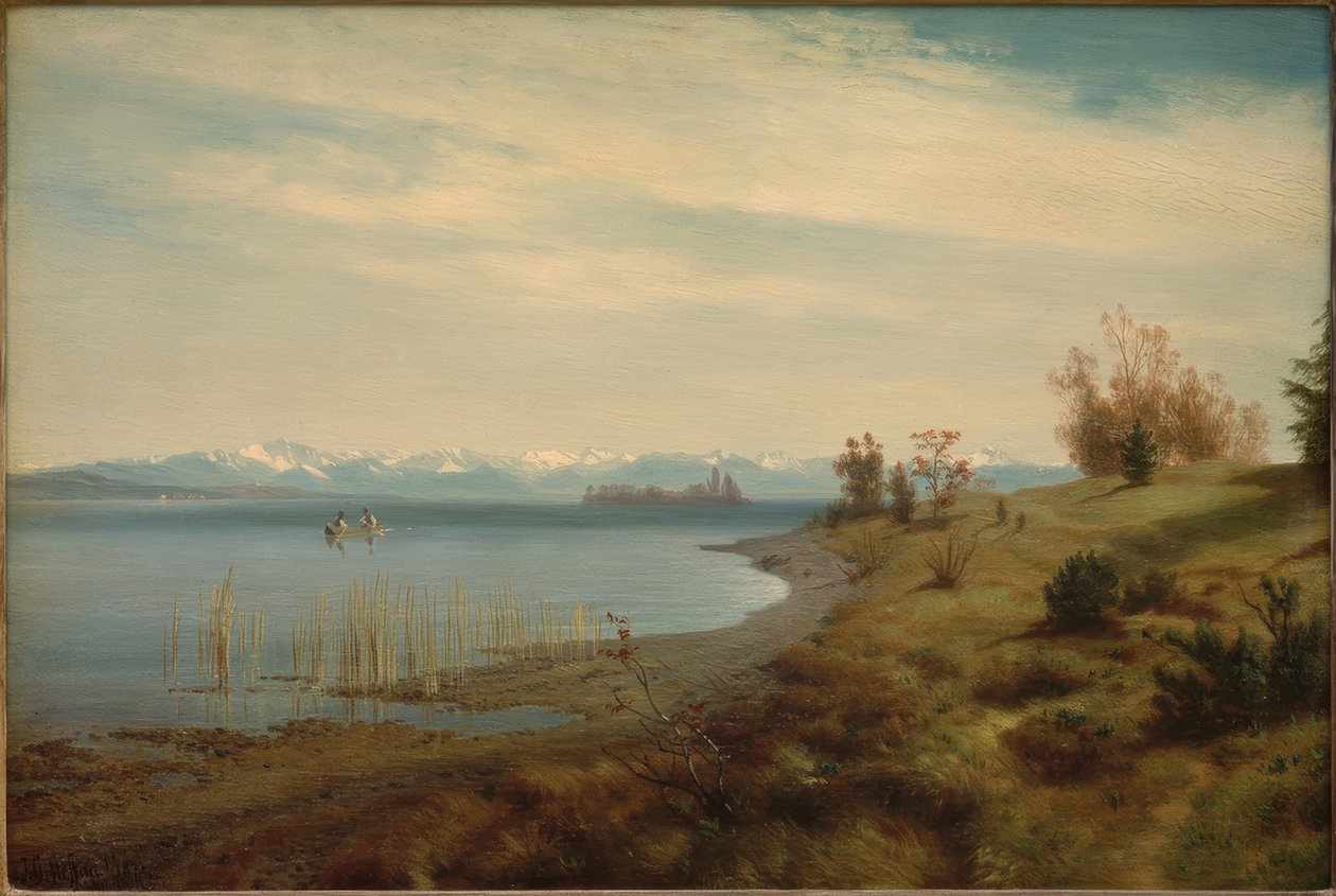 Vorfrühling am Starnberger See od Johann Gottfried Steffan
