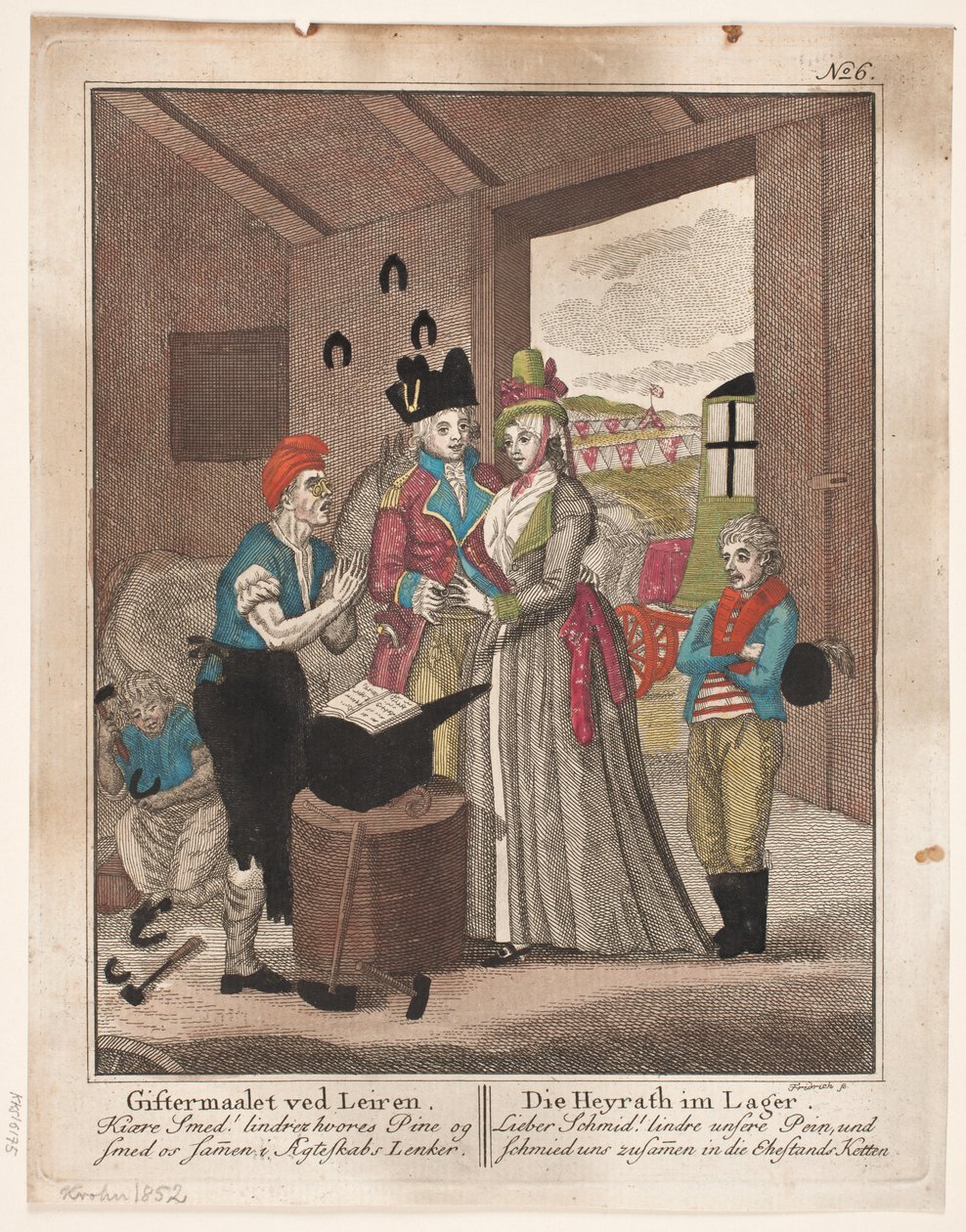 Svatba v Leirenu od Johann Gottlieb Friedrich