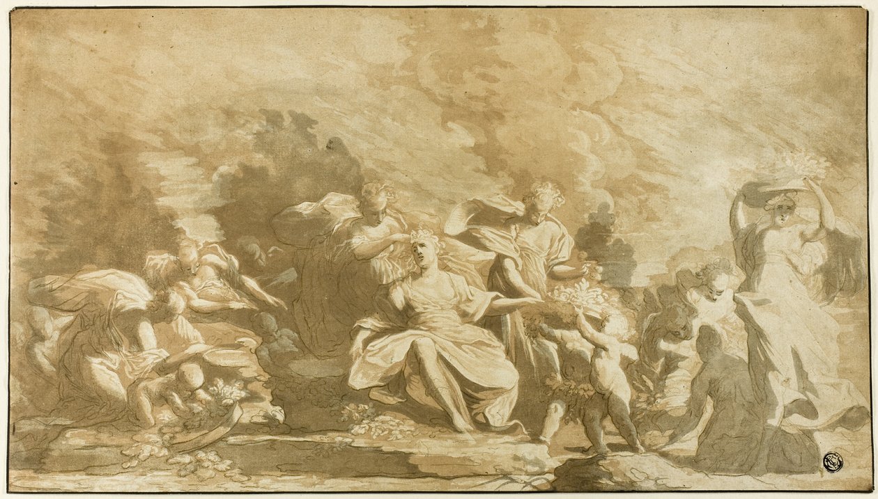 Království Flora od Johann Gottlieb Prestel