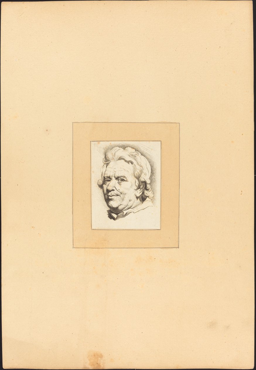 Hlava muže od Johann Gottlieb Prestel after Anton Joseph Prenner