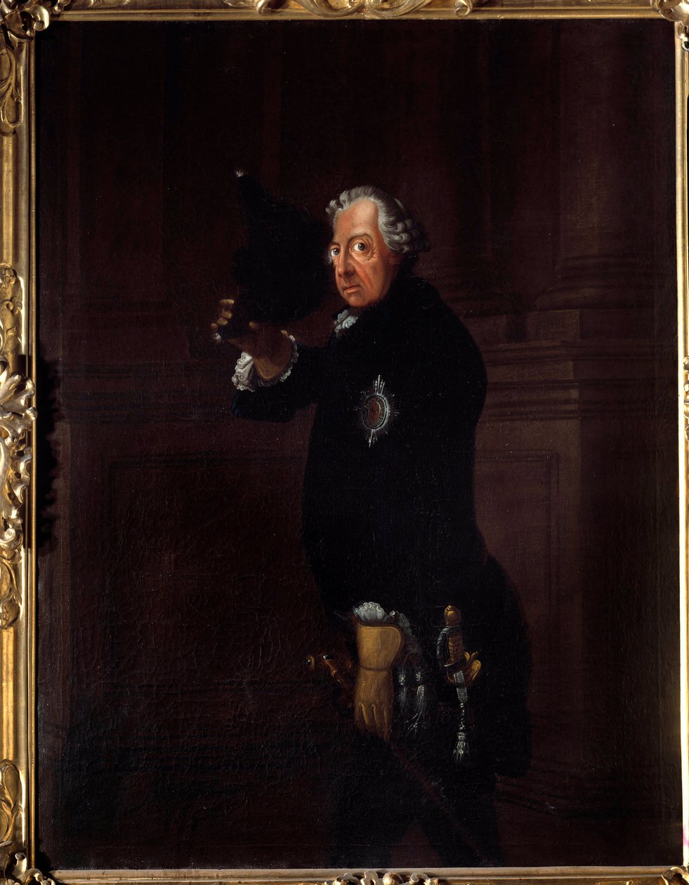 Portrét Fridricha II. zvaného Fridrich Veliký, pruský král (1712-1786) Obraz Johanna Heinricha Franke (1738-1792) 1764 Berlín, Národní galerie od Johann Heinrich Francke