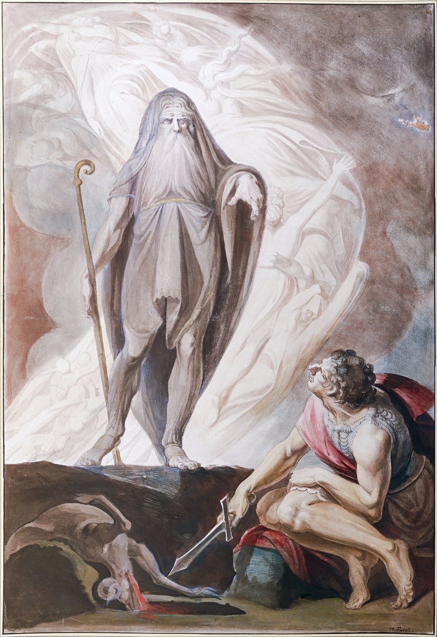 Teiresias předpovídá Photore Odyssea od Johann Heinrich Füssli