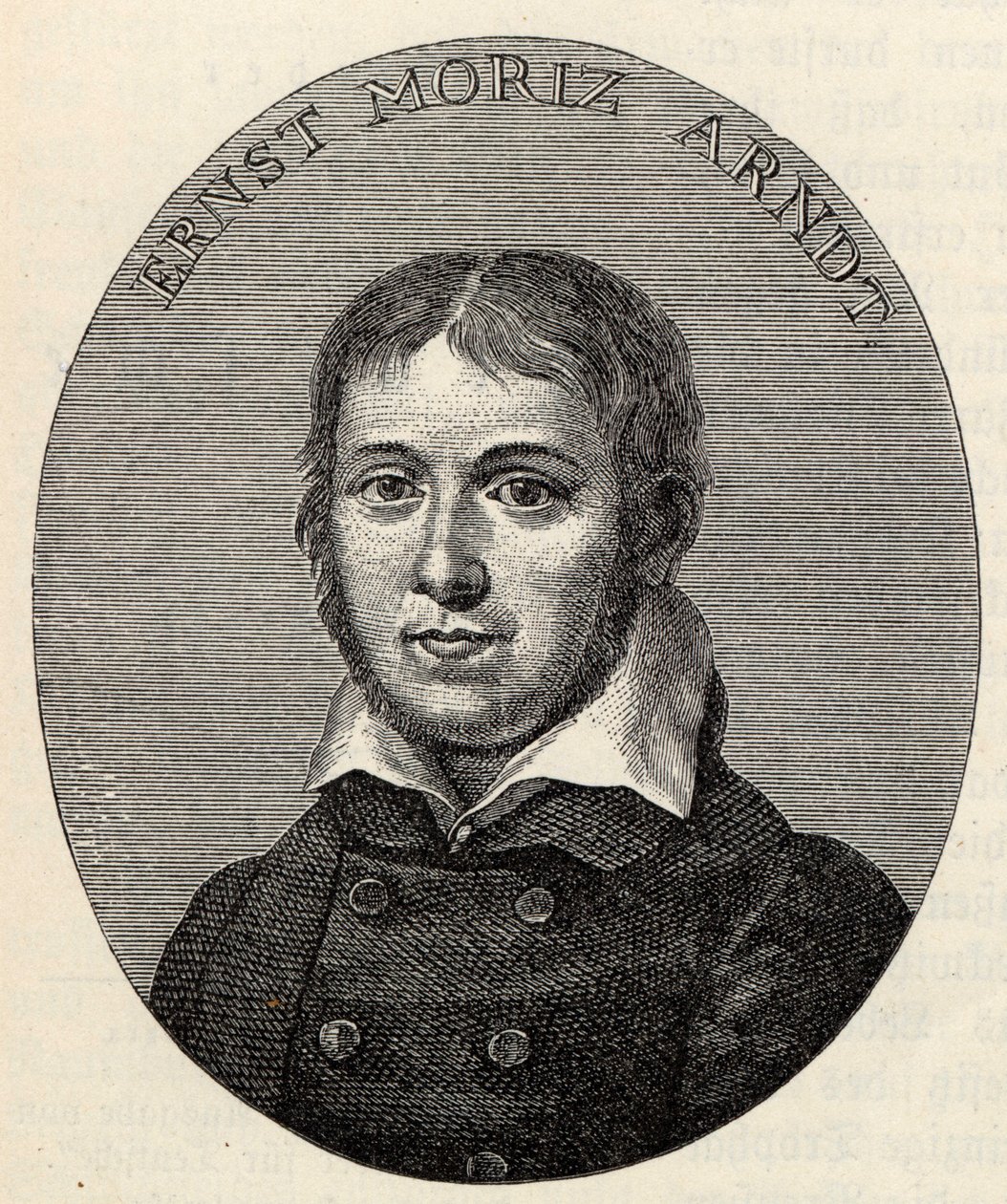 Portrét Ernsta Moritze Arndta 1769-1860. od Johann Heinrich Lips