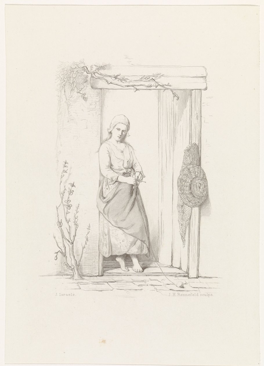 Pletařka The Children of the Sea (název série) od Johann Heinrich Maria Hubert Rennefeld