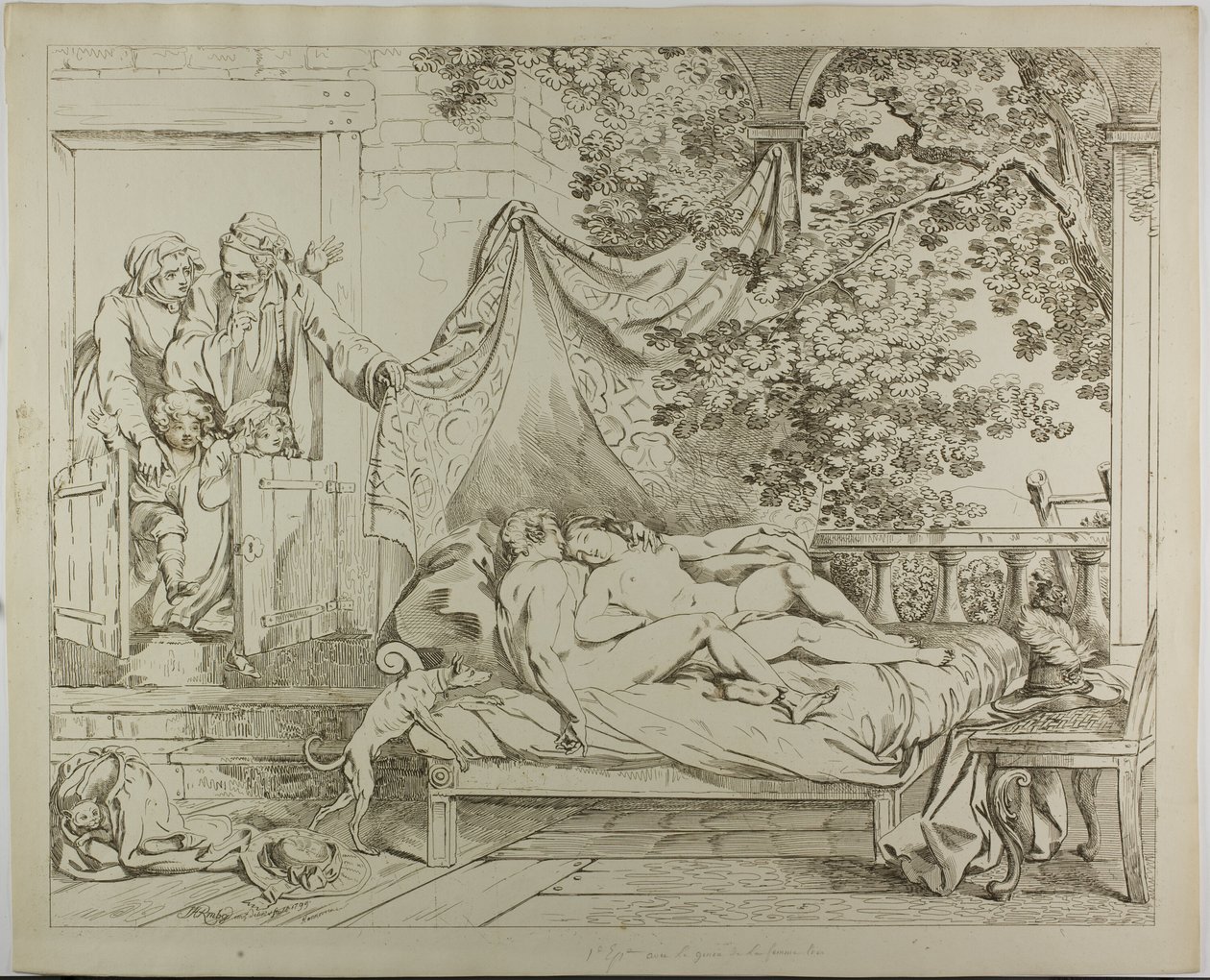 Milenci od Johann Heinrich Ramberg