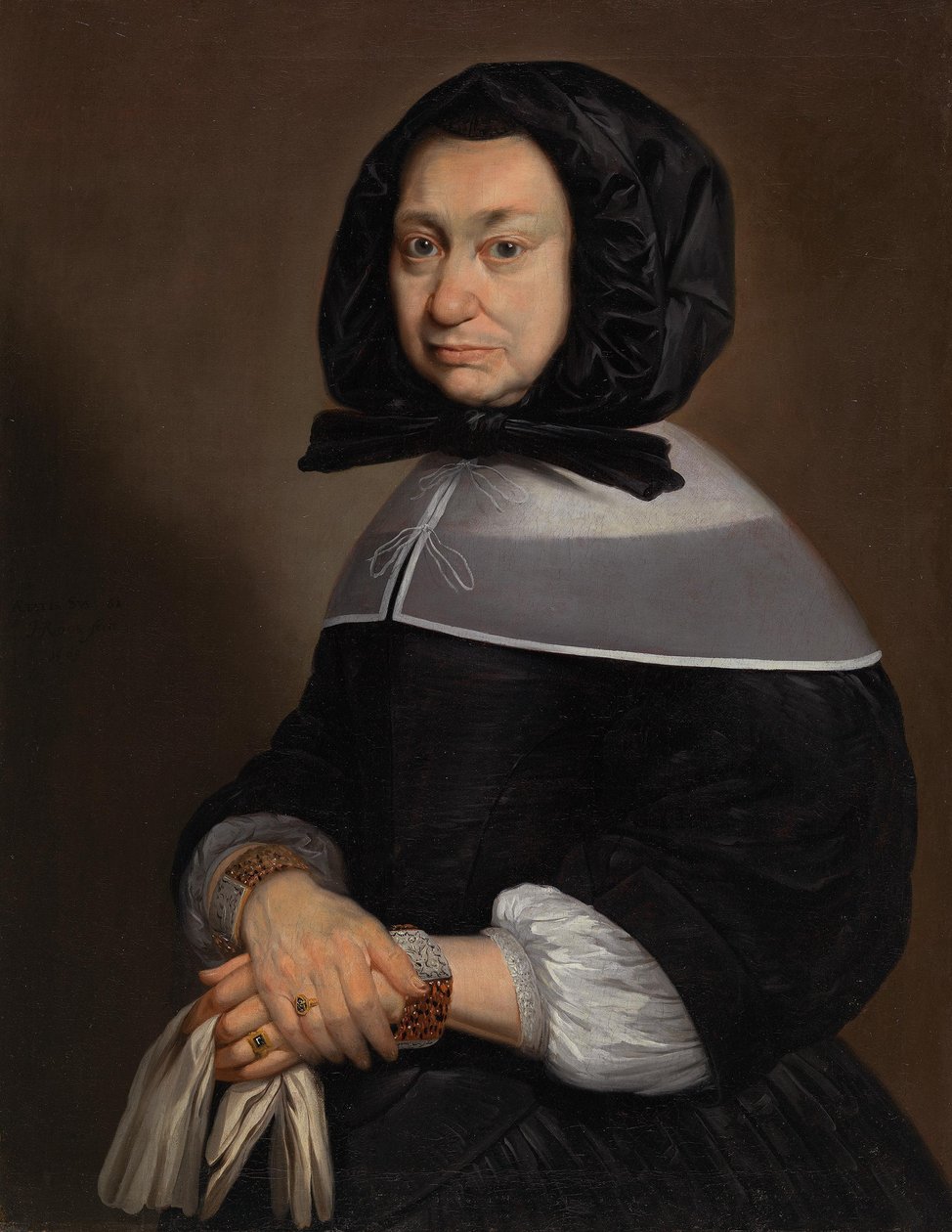 Portrét dámy ve věku 61 let od Johann Heinrich Roos