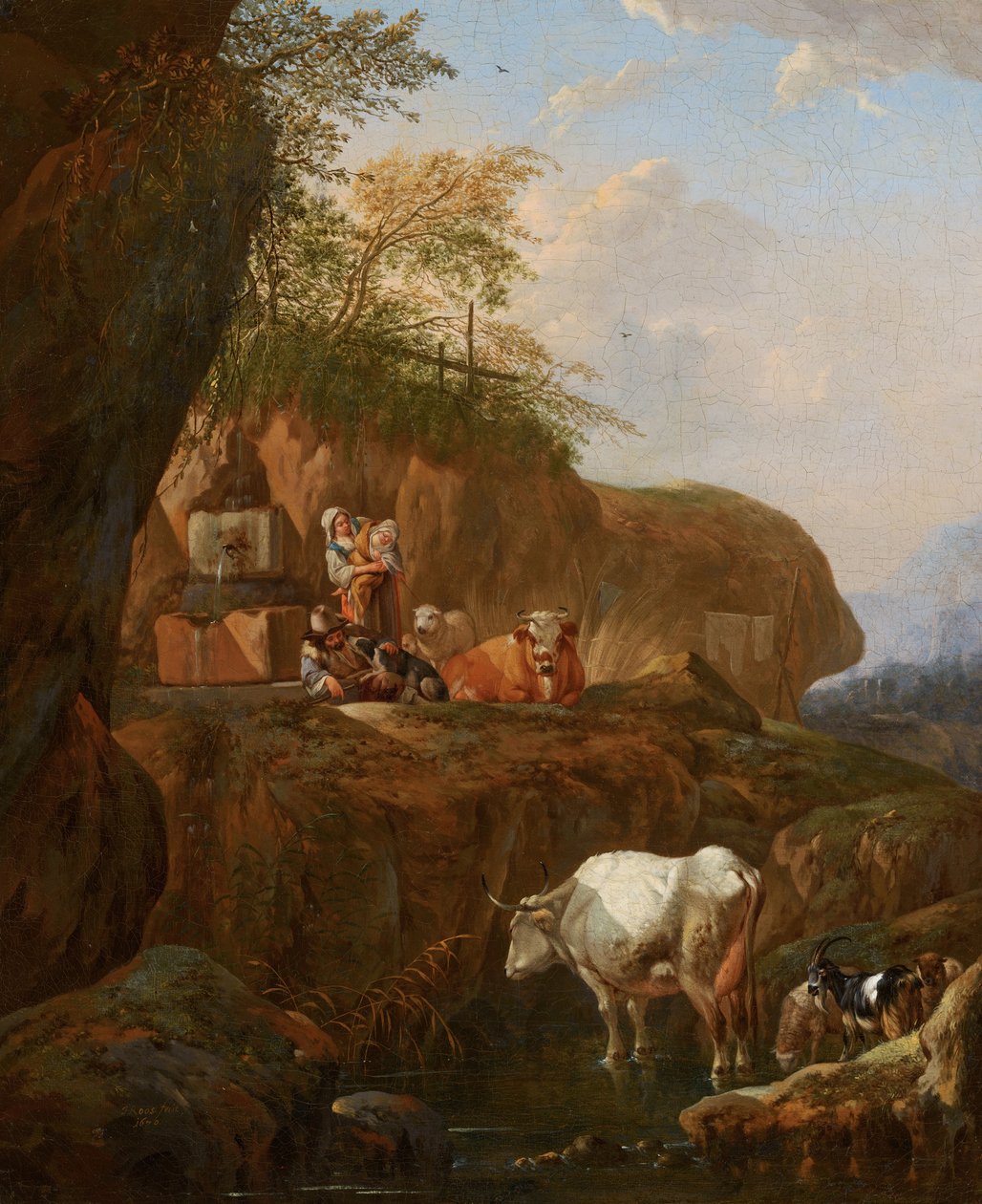 Italská krajina od Johann Heinrich Roos