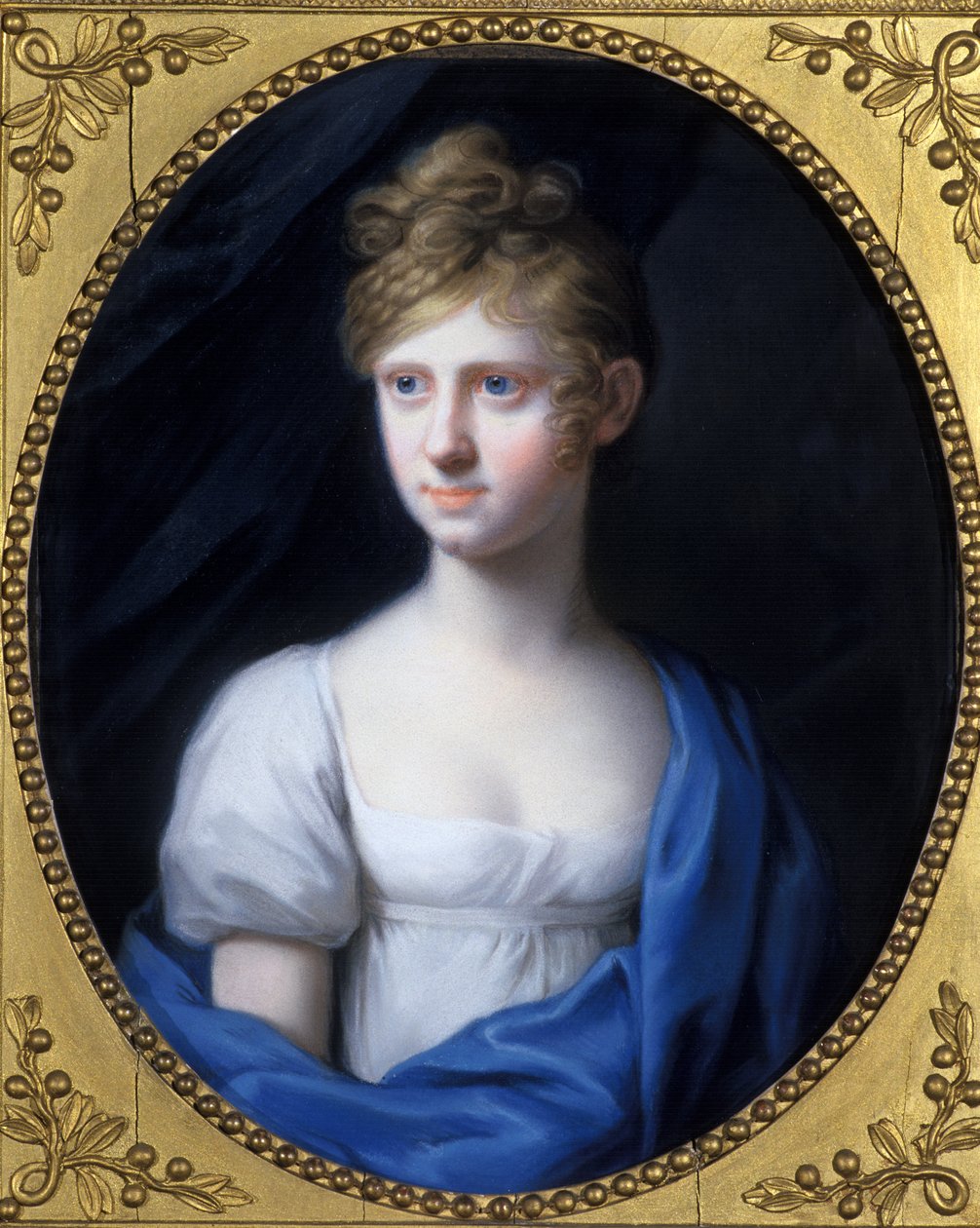 Amalie Adelheid Luise Therese Caroline princezna Sachsen-Meiningen, kolem roku 1808 od Johann Heinrich Schroder