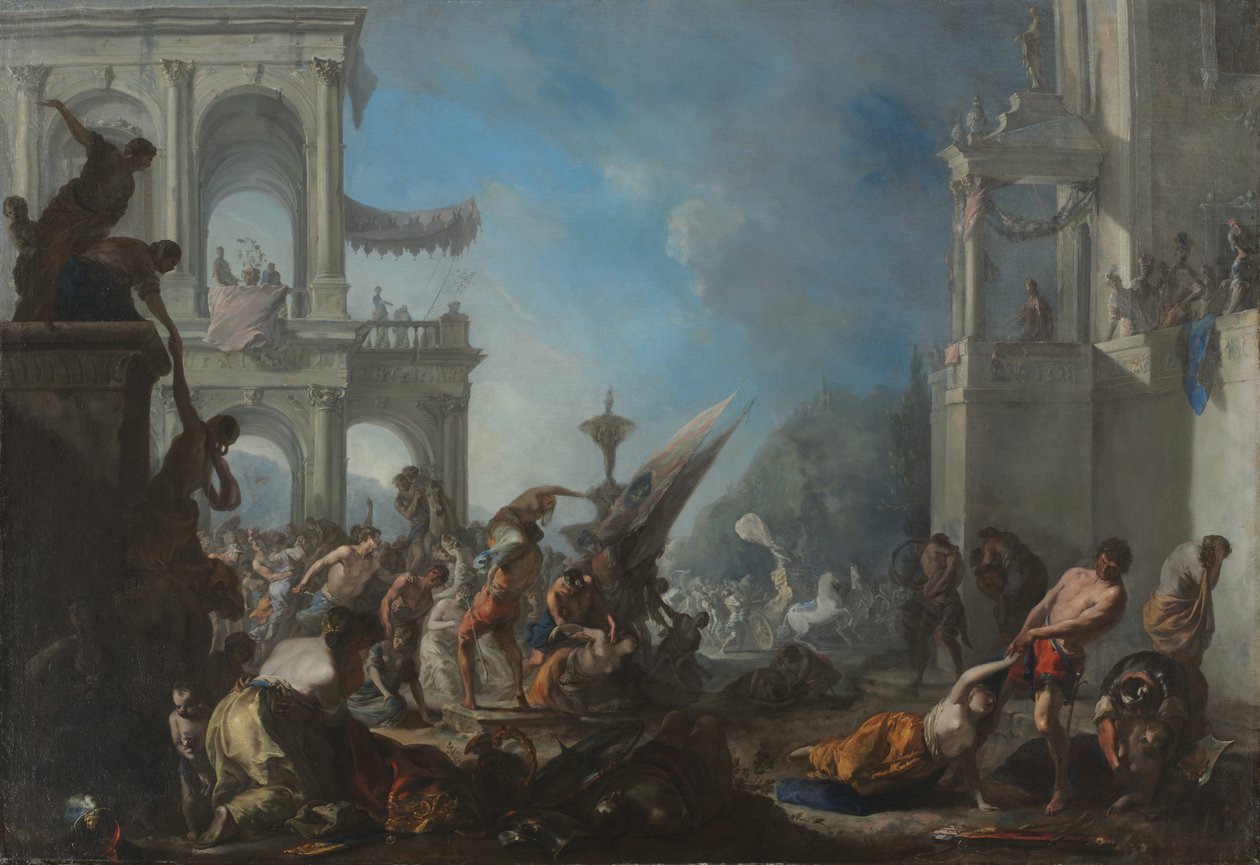Únos sabinských žen, c. 1640. od Johann Heinrich Schönfeld