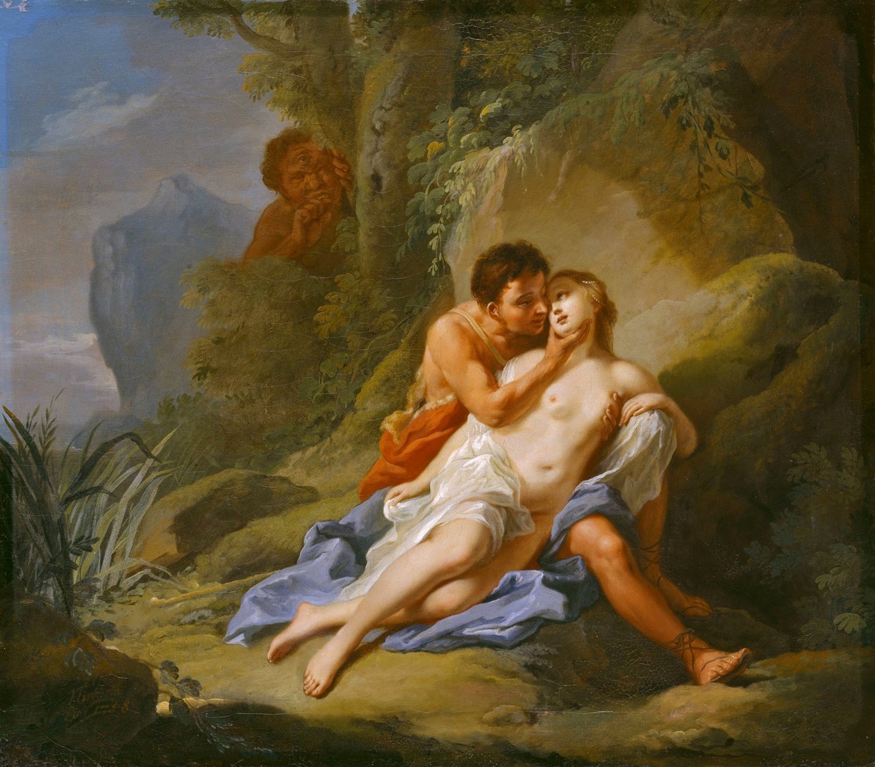 Acis a Galatea od Johann Heinrich Tischbein