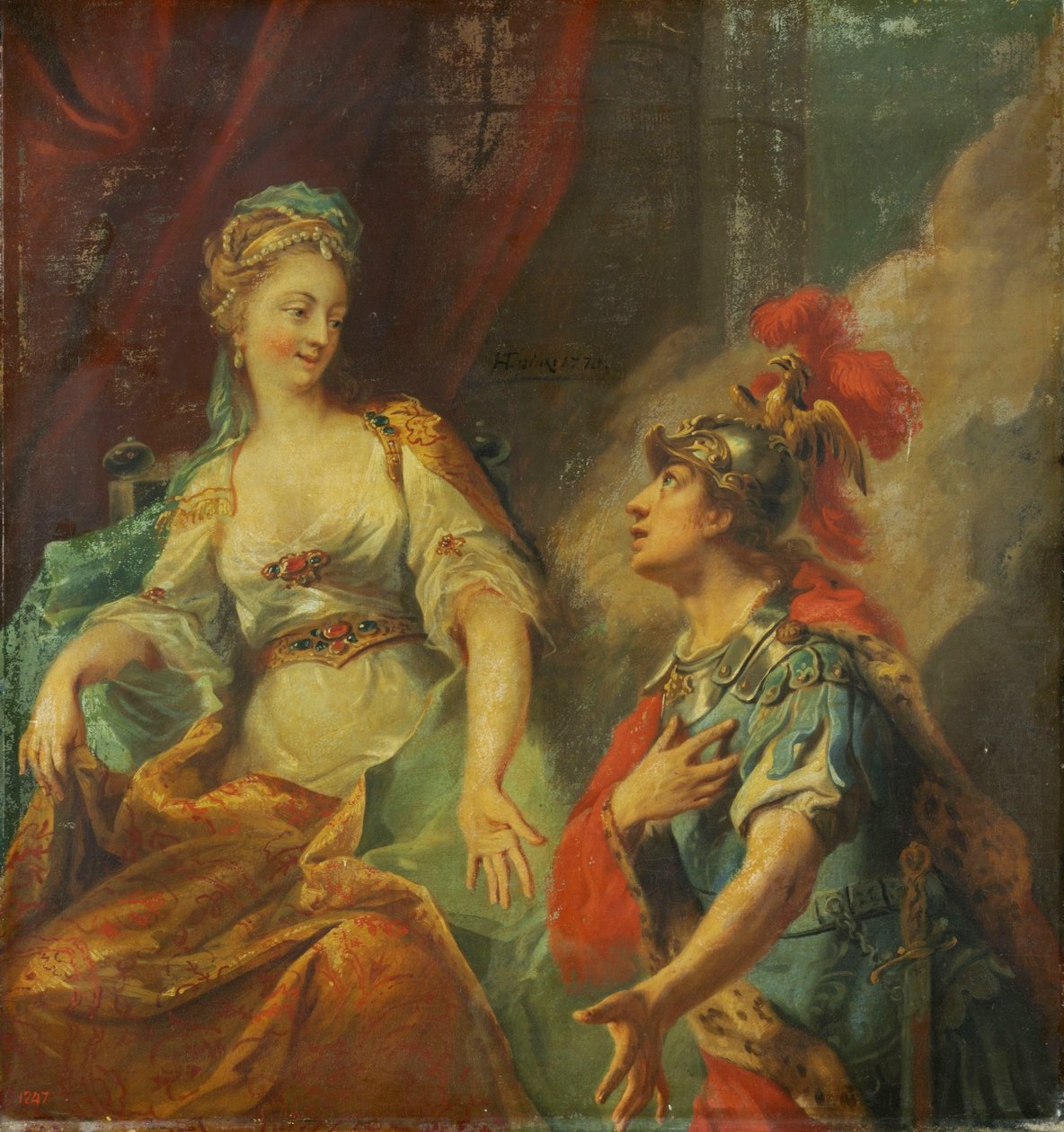 Aeneas před Dido od Johann Heinrich Tischbein