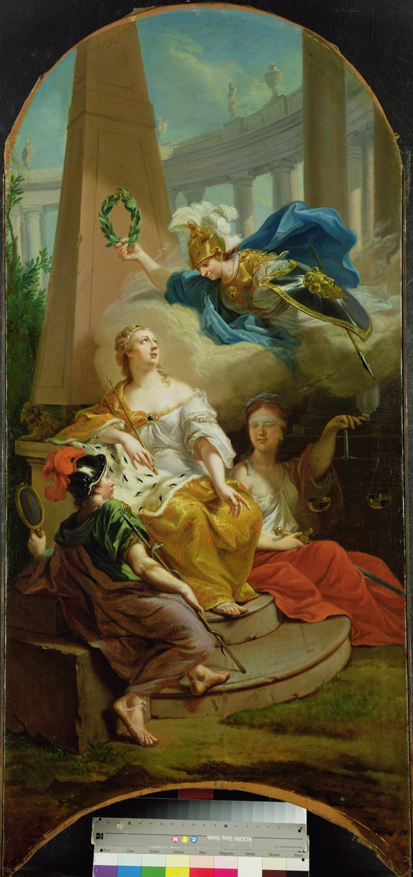 Alegorie představující prosperující vládu Landkrabů z Hessen-Kassel, 1764 od Johann Heinrich Tischbein