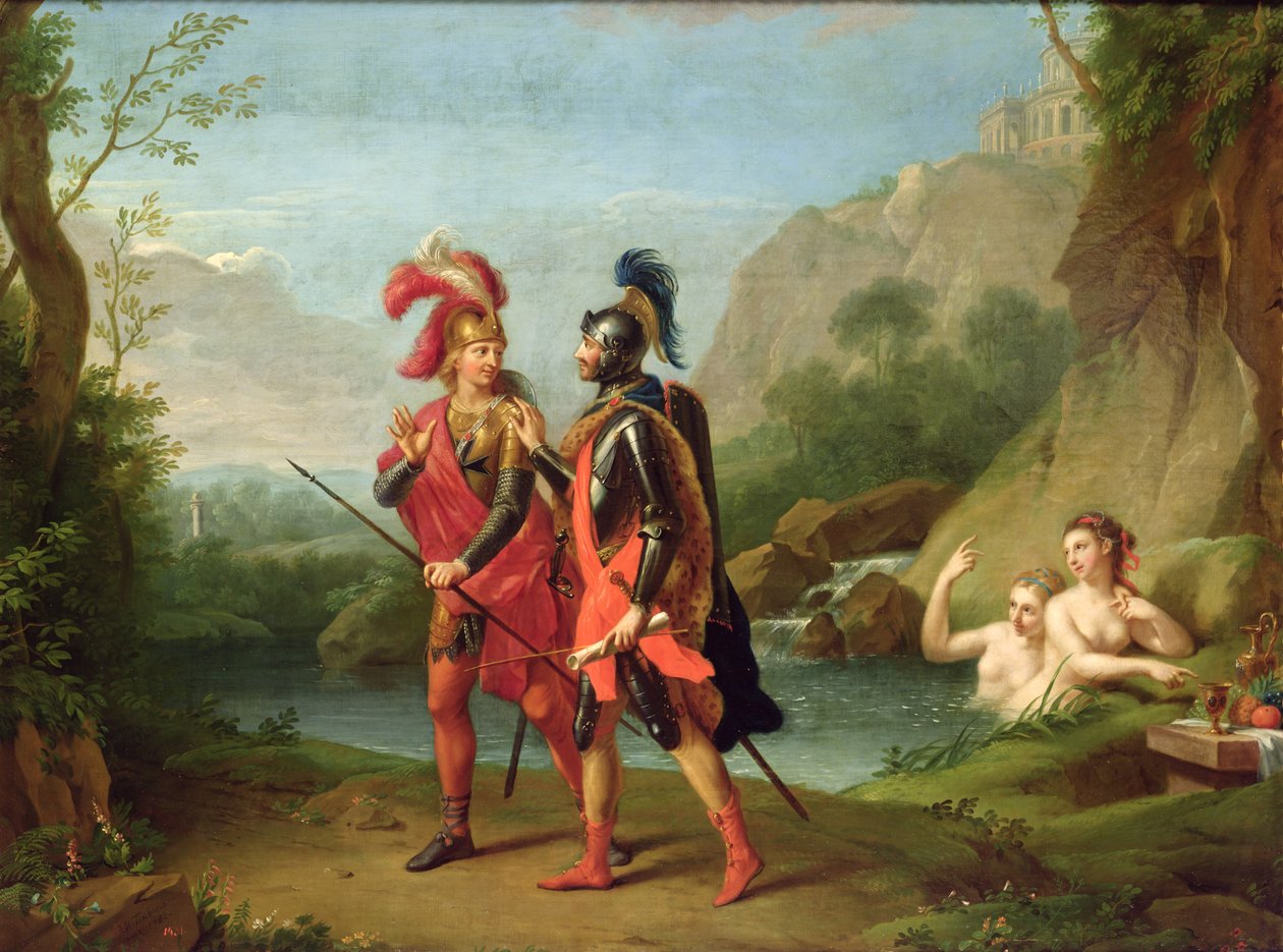 Carlo a Ubaldo u vodních nymf, 1782 od Johann Heinrich Tischbein