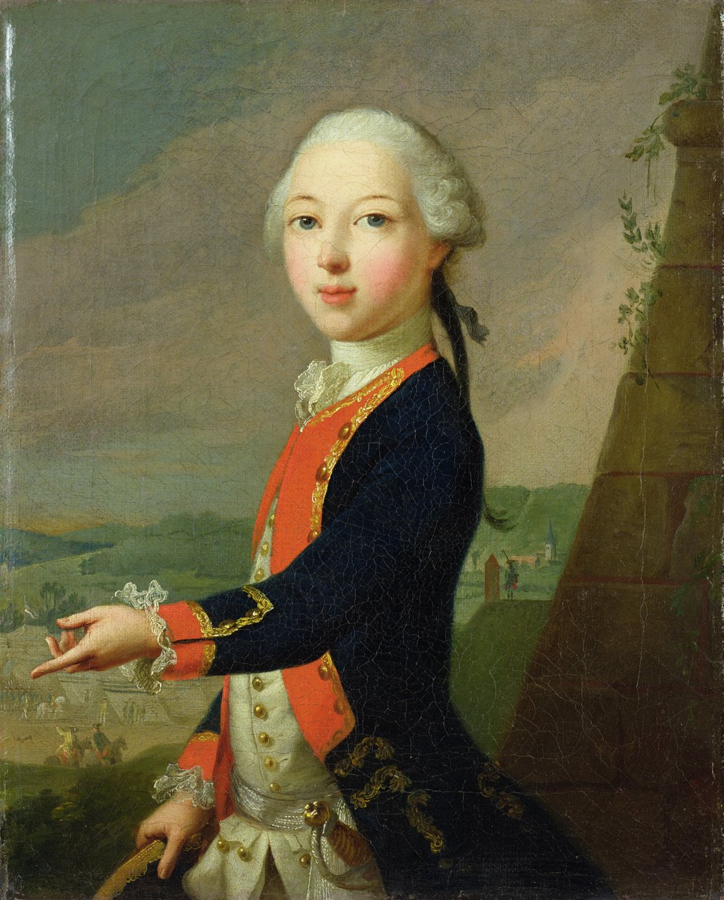 Landkrabě Carl jako dítě od Johann Heinrich Tischbein