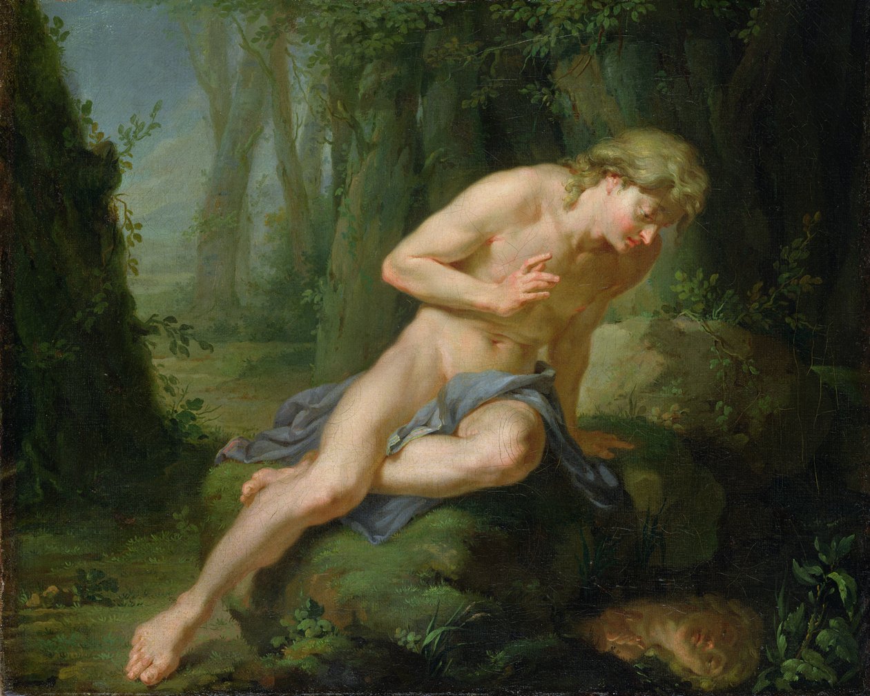 Narcis, kolem roku 1770 od Johann Heinrich Tischbein