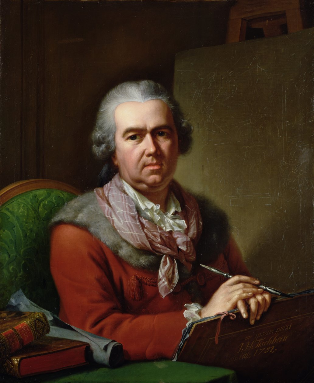 Autoportrét ve stáří, 1782 od Johann Heinrich Tischbein