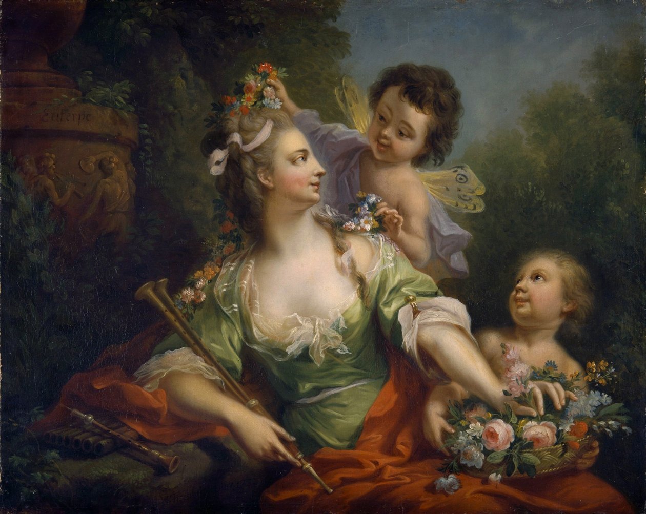 Múza Euterpe (devět múz, 1782) od Johann Heinrich Tischbein