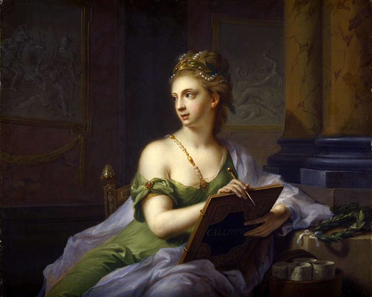 Devět múz - Kalliopa (Epická poezie) od Johann Heinrich Tischbein