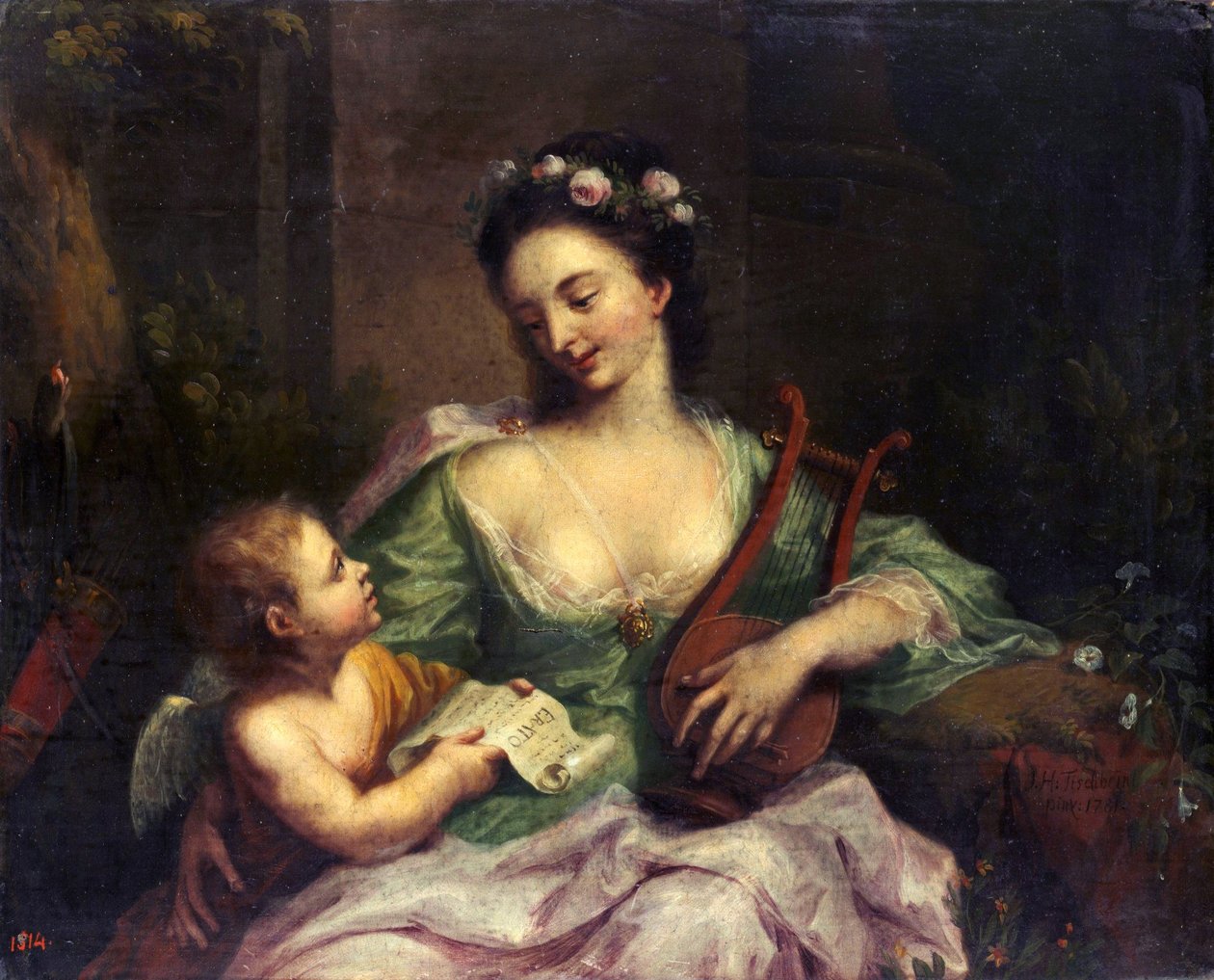 Devět múz - Erato (lyrická poezie) od Johann Heinrich Tischbein