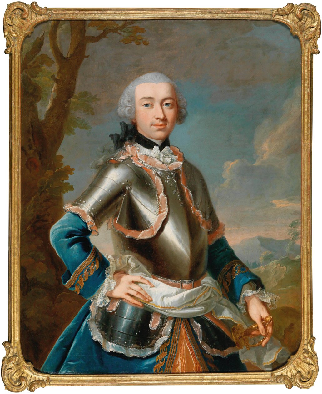 Portrét hraběte Rudolfa Waldbotta von Bassenheim 1731-1805, mezi 1755 a 1765. od Johann Heinrich Tischbein the Elder