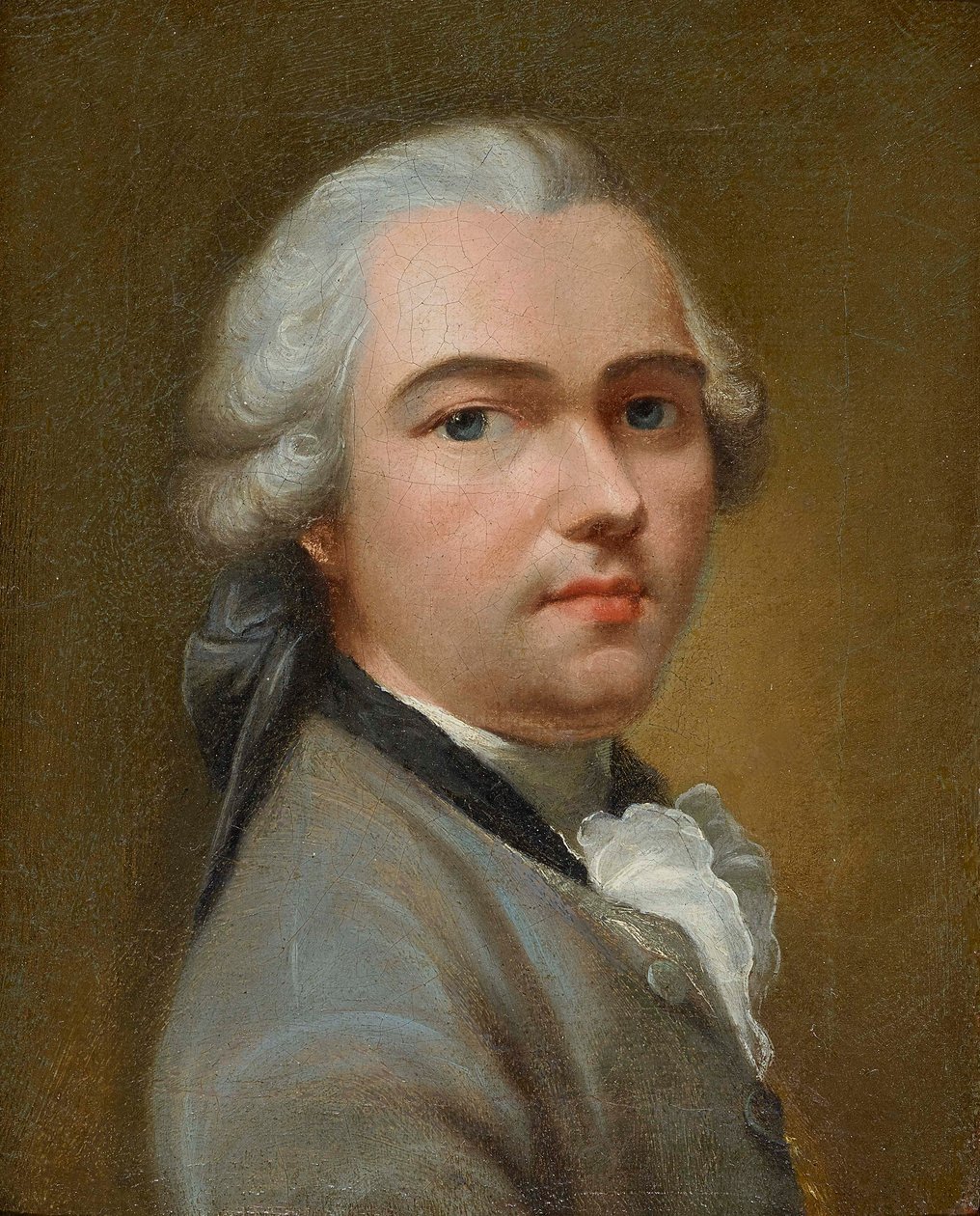 Autoportrét, polovina 18. století.. od Johann Heinrich Tischbein