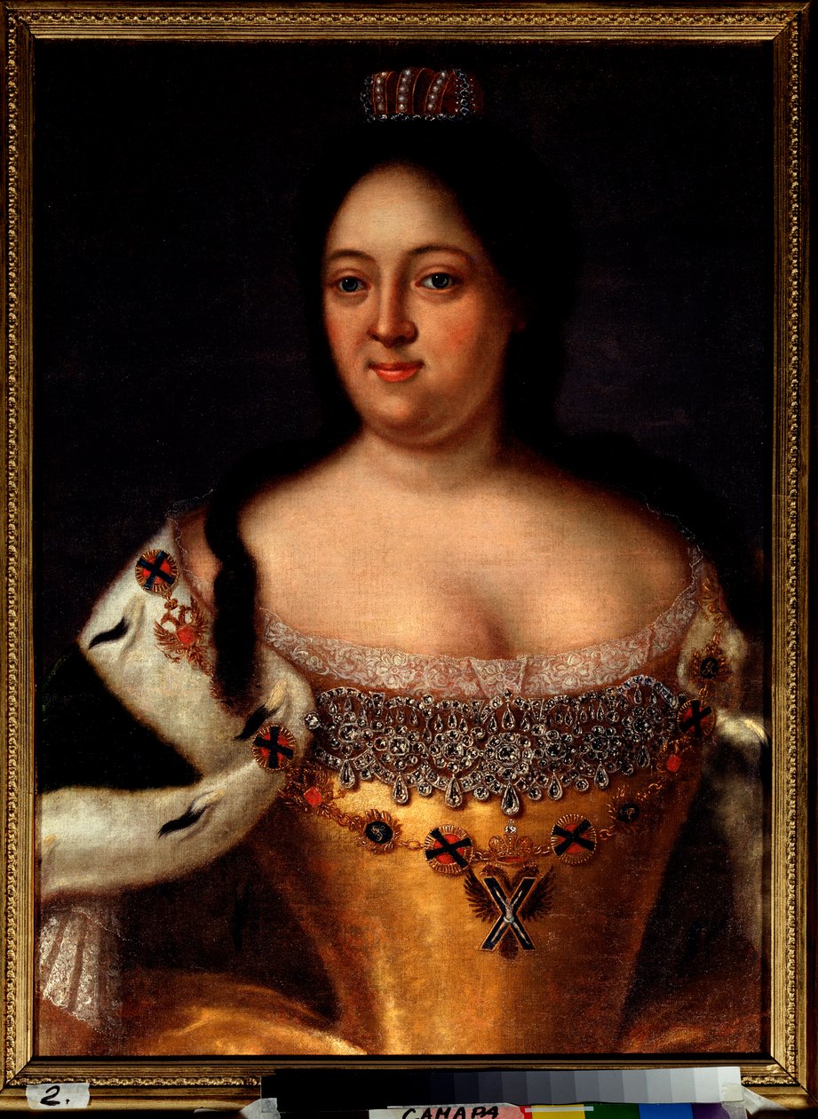 Portrét ruské císařovny Anny I (Anna Ivanovna od Johann Heinrich Wedekind