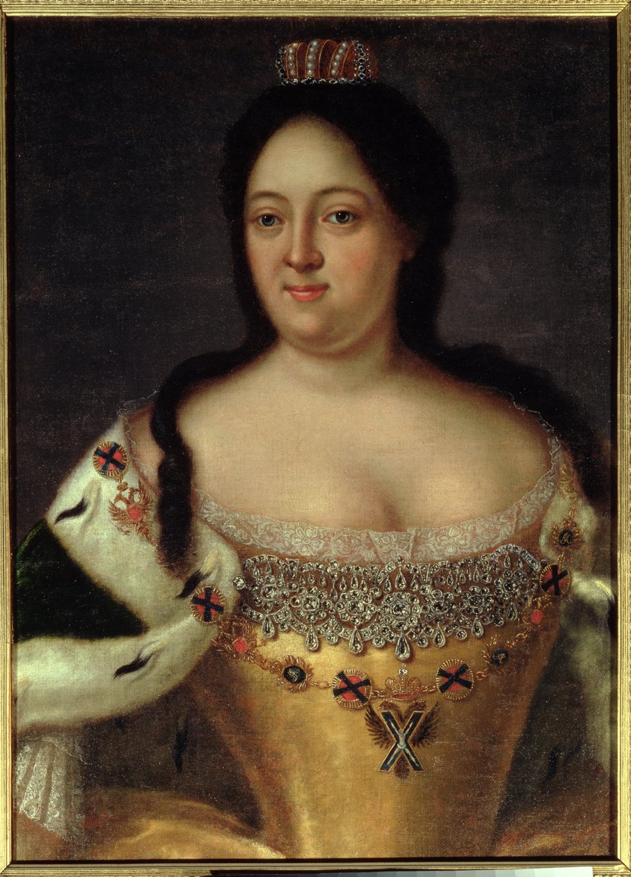 Portrét císařovny Anny Ioannovny (1693-1740) od Johann Heinrich Wedekind
