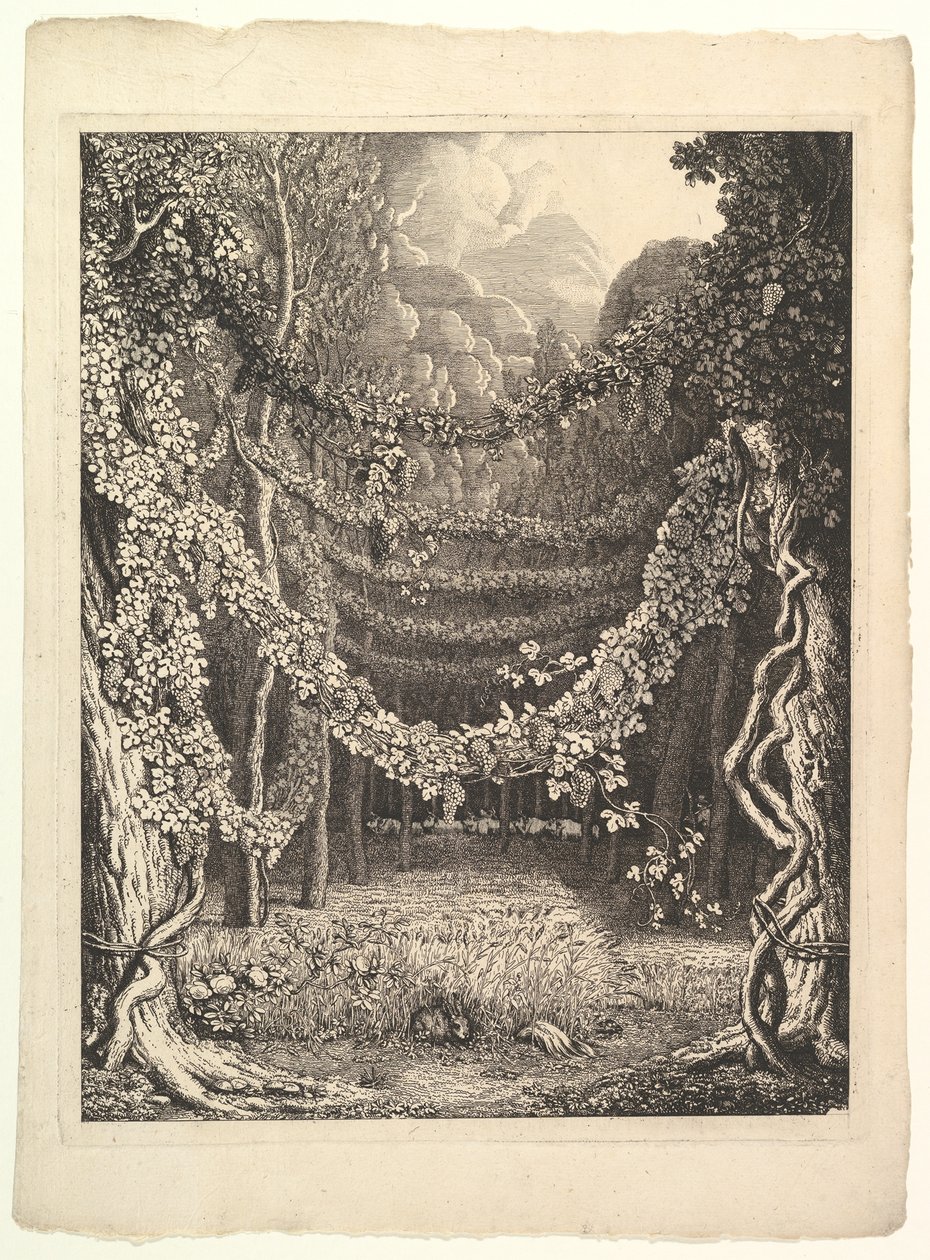 Frontispis pro svazek IV Homéra čerpaný ze starověku, Göttingen: Heinrich Diete..., asi 1796. od Johann Heinrich Wilhelm Tischbein