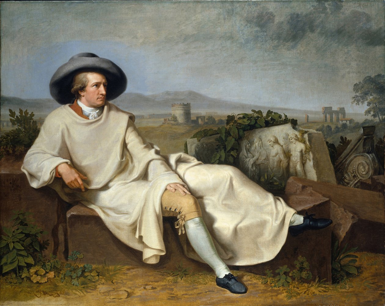 Goethe v Campagna, 1787 od Johann Heinrich Wilhelm Tischbein