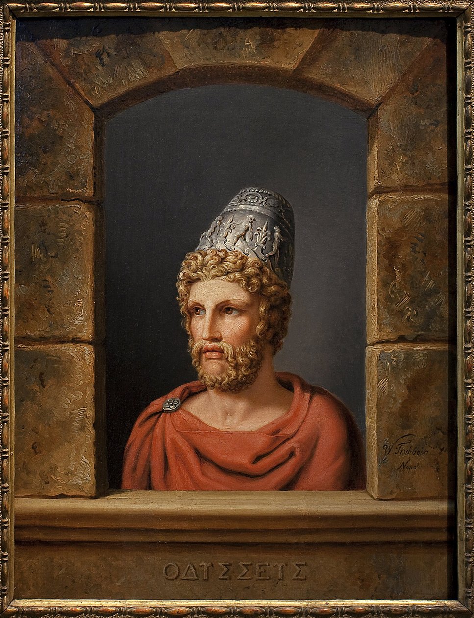Ulysses. Obraz Johanna Heinricha Wilhelma Tischbeina (1751-1829), olej na plátně od Johann Heinrich Wilhelm Tischbein