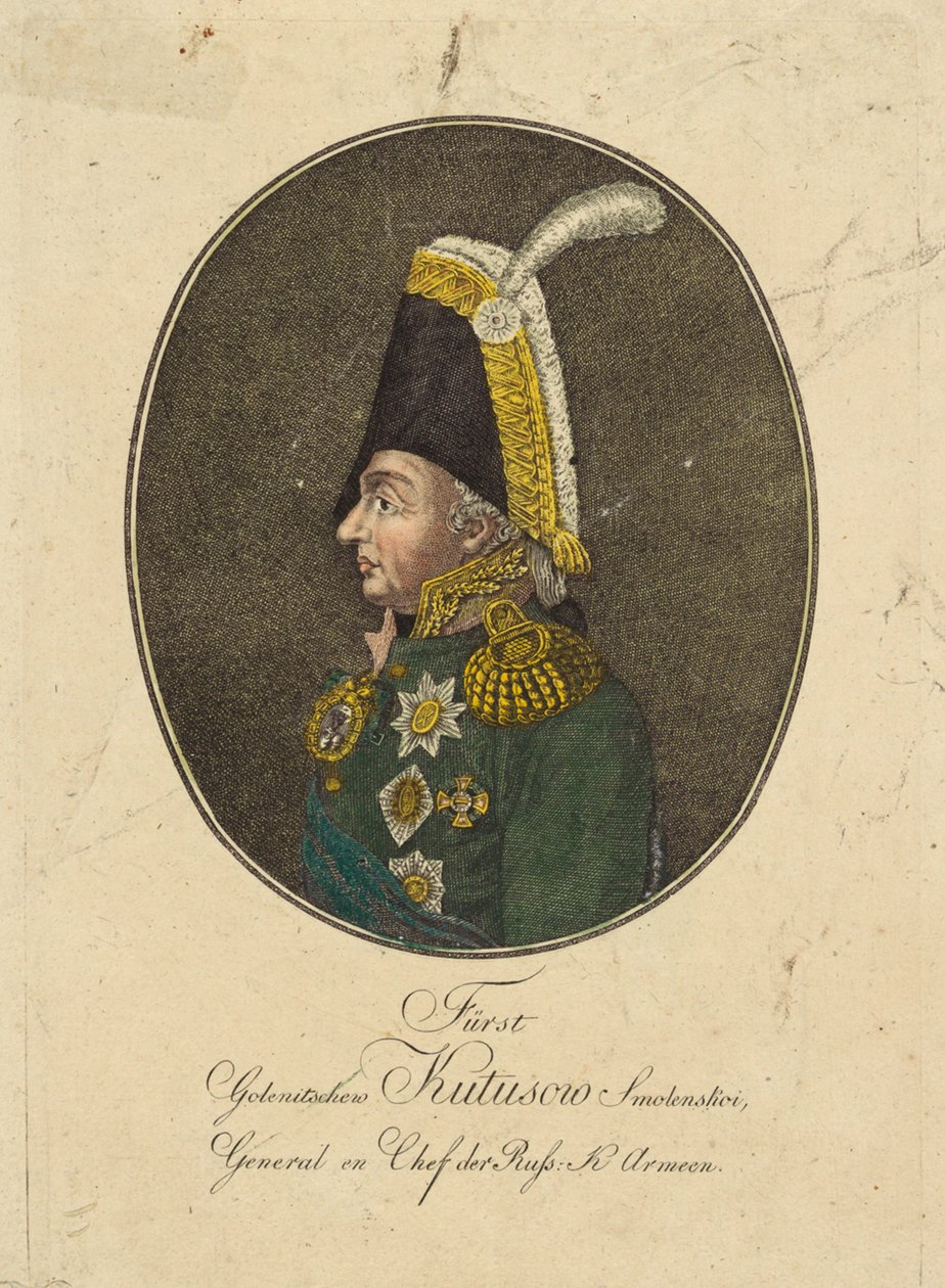 Portrét polního maršála prince Michaila Kutuzova 1745-1813, c. 1790. od Johann Hieronymus Loeschenkohl