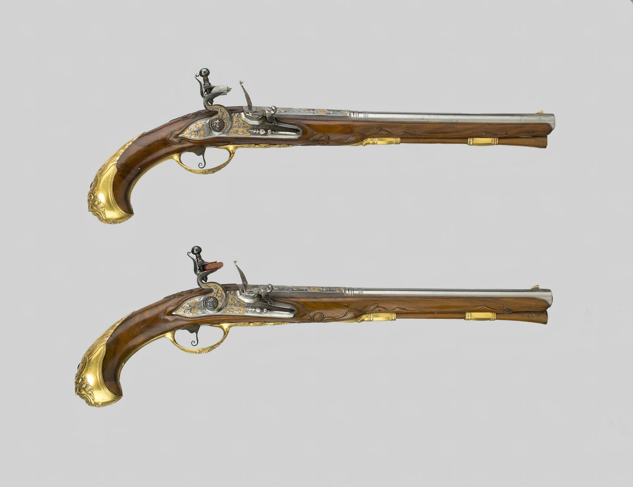 Pár pistolí Flintlock, Německo, 170030. od Johann Jacob Behr