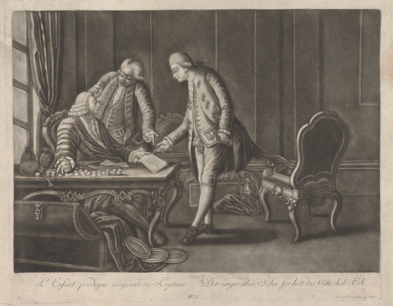 Marnotratný syn požaduje jeho legitimitu od Johann Jacobus Haid