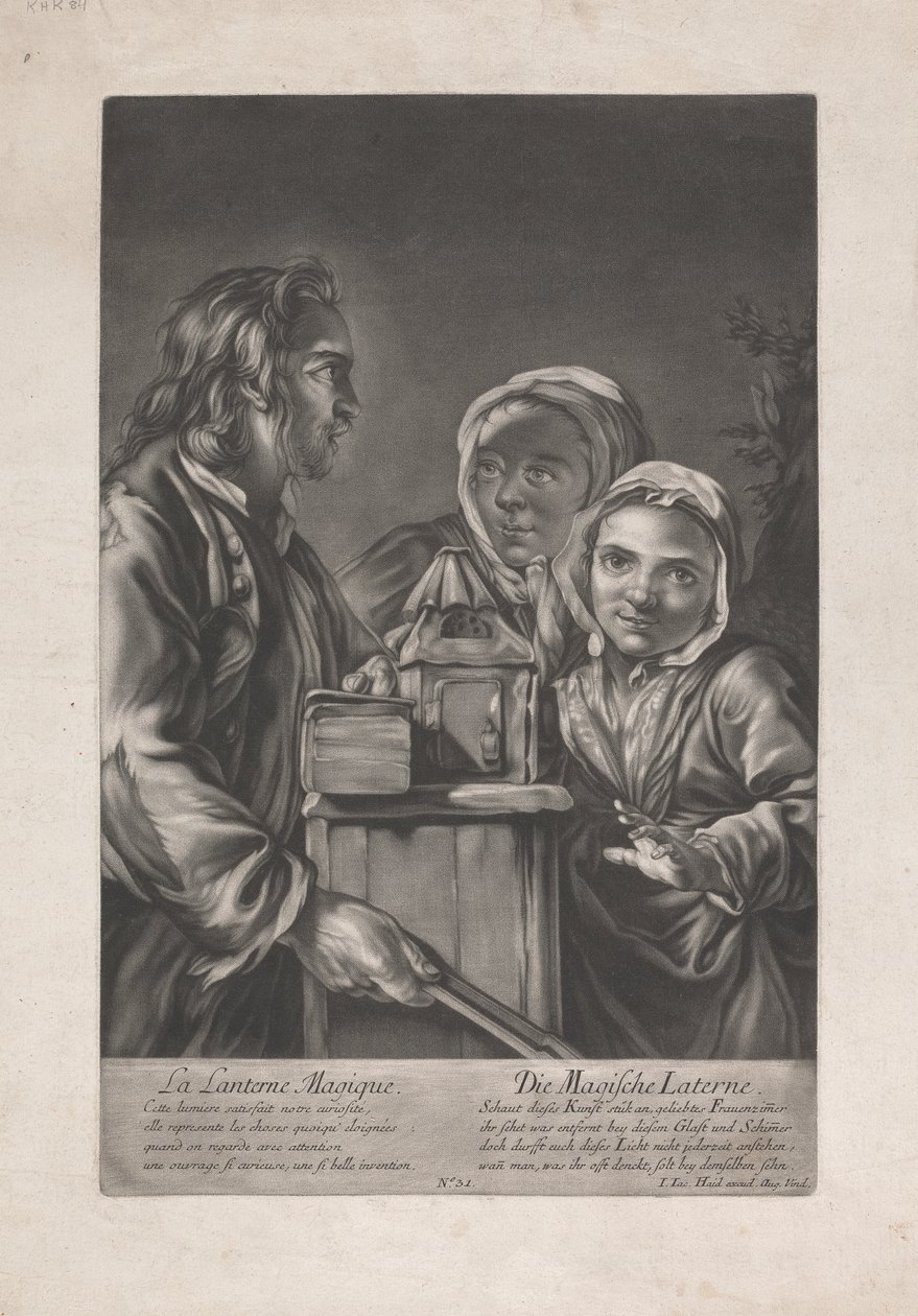 Magická lucerna od Johann Jacobus Haid