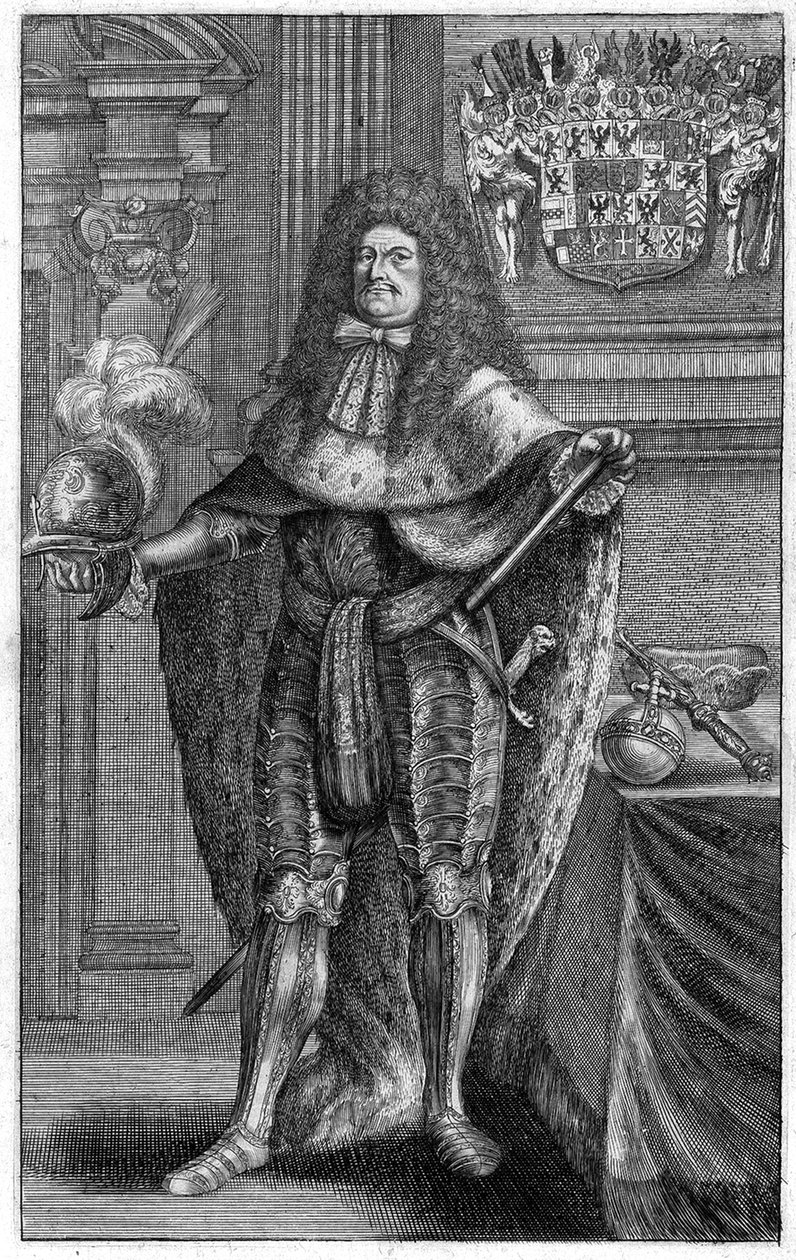 Portrét Fredericka Viléma 1620-1688, braniborského kurfiřta, vévody z Pruska, 1683 od Johann Jakob Vogel